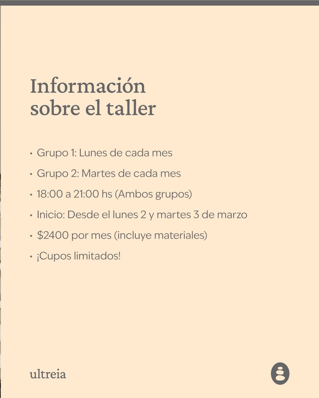 Pasta Piedra y Más — Taller mensual