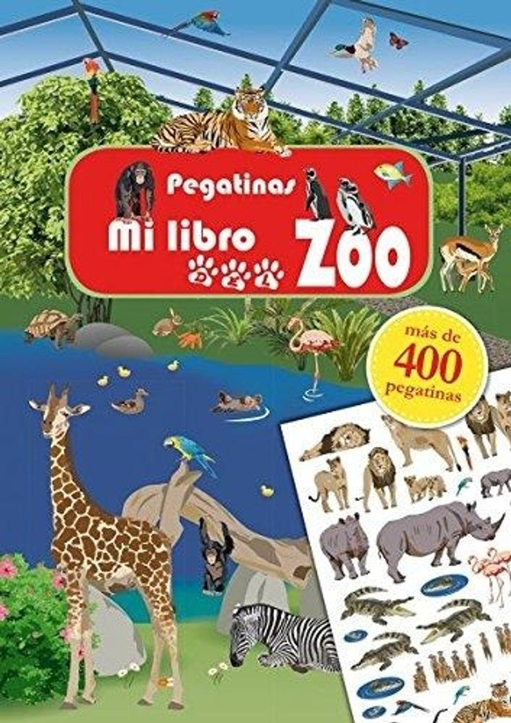 Portada de Pegatinas. mi Libro de Zoo